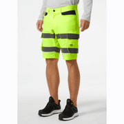 Helly Hansen 77517 UC-ME Hi-Vis 2-Way Stretch Cargo Work Shorts - HI-VIS SHORTS