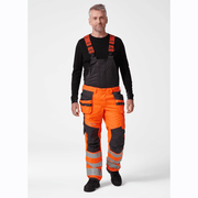 Helly Hansen 77520 Alna 2.0 Hi-Vis Construction Bib Pant Trousers - HI-VIS TROUSERS