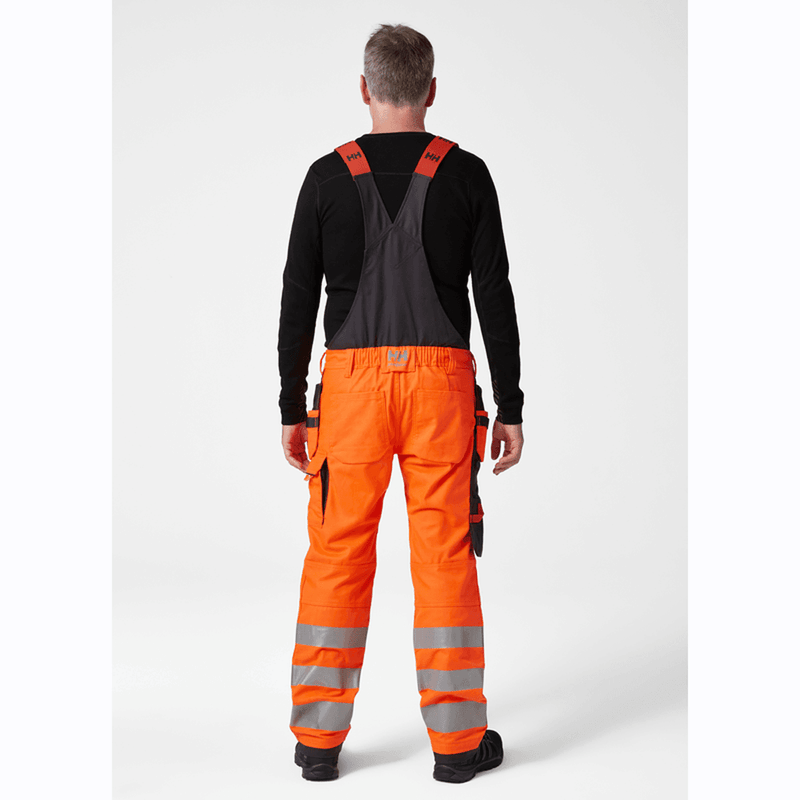 Helly Hansen 77520 Alna 2.0 Hi-Vis Construction Bib Pant Trousers - HI-VIS TROUSERS