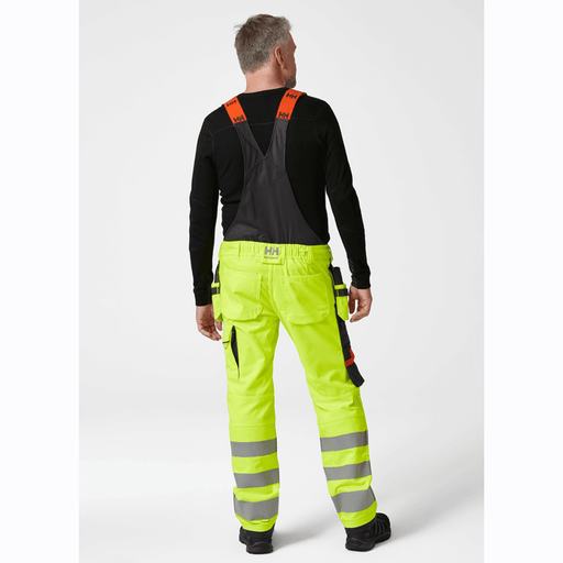 Helly Hansen 77520 Alna 2.0 Hi-Vis Construction Bib Pant Trousers - HI-VIS TROUSERS