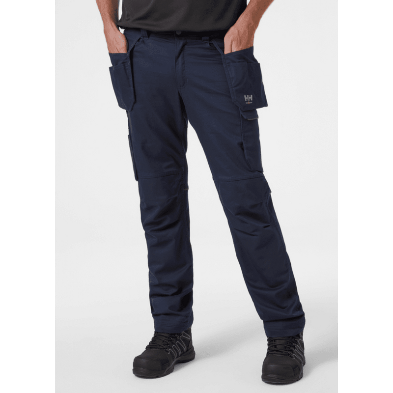 Helly Hansen 77521 Manchester Holster Pocket Knee Pad Trousers Navy - KNEE PAD TROUSERS