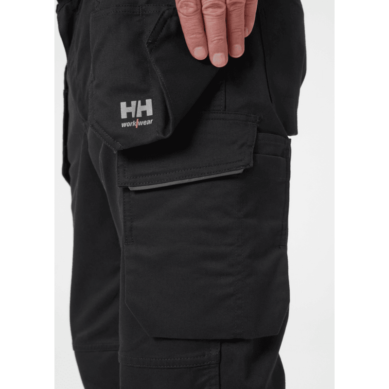Helly Hansen 77521 Manchester Holster Pocket Knee Pad Trousers Black - KNEE PAD TROUSERS