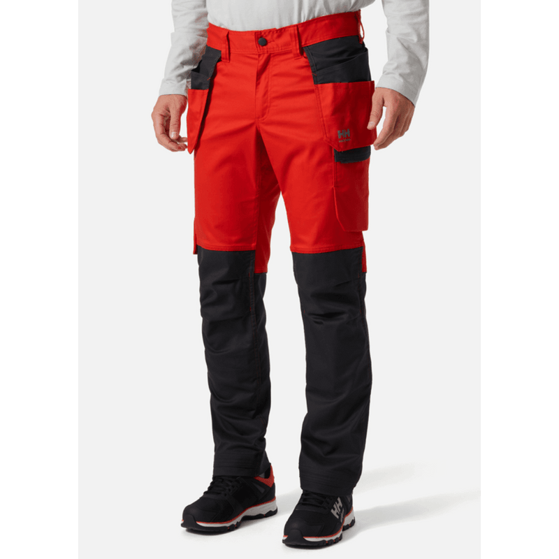 Helly Hansen 77521 Manchester Holster Pocket Knee Pad Trouser Albert Red - KNEE PAD TROUSERS