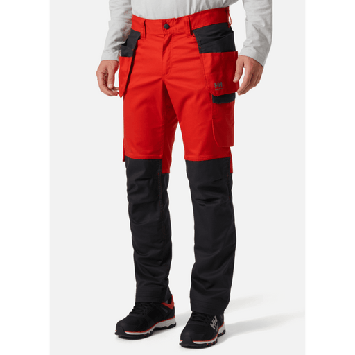 Helly Hansen 77521 Manchester Holster Pocket Knee Pad Trouser Albert Red - KNEE PAD TROUSERS