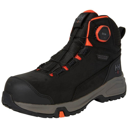 Helly Hansen 78443 Manchester LTR Mid BOA Waterproof S7S Safety Hiker Boot Black / Grey / UK 2 / EU 35 - Business & Industrial > Work Safety Protective Gear SALE FOOTWEAR