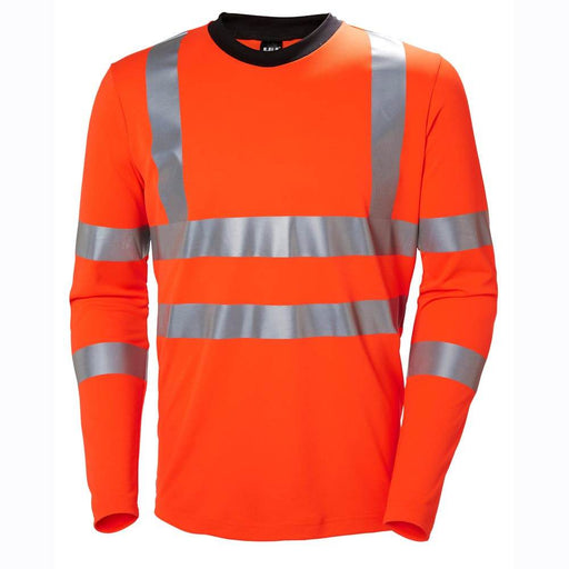 Helly Hansen 79093 Addvis Long Sleeve Stretch Hi-Vis T-Shirt Top - HI-VIS T-SHIRTS