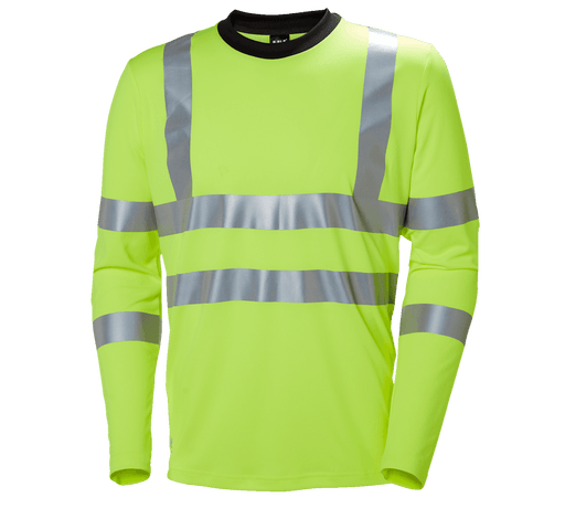 Helly Hansen 79093 Addvis Long Sleeve Stretch Hi-Vis T-Shirt Top - HI-VIS T-SHIRTS