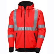 Helly Hansen 79094 Addvis Hi-Vis Stretch Zip Hoodie Sweatshirt - Apparel & Accessories HI-VIS SWEATSHIRTS & HOODIES
