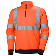 Helly Hansen Addvis Hi-Vis Half Zip Sweatshirt - HI-VIS SWEATSHIRTS & HOODIES