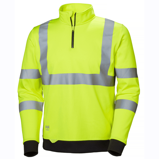 Helly Hansen Addvis Hi-Vis Half Zip Sweatshirt - HI-VIS SWEATSHIRTS & HOODIES
