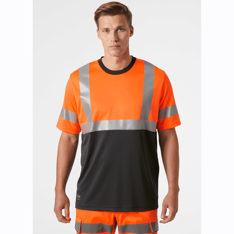Helly Hansen 79254 Addvis Hi-Vis 4-Way Stretch T-Shirt Class 1 - HI-VIS T-SHIRTS