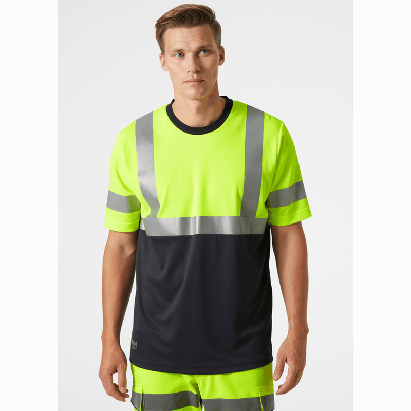 Helly Hansen 79254 Addvis Hi-Vis 4-Way Stretch T-Shirt Class 1 - HI-VIS T-SHIRTS