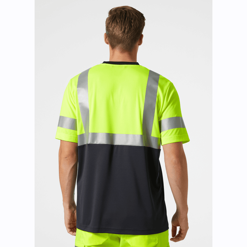 Helly Hansen 79254 Addvis Hi-Vis 4-Way Stretch T-Shirt Class 1 - HI-VIS T-SHIRTS