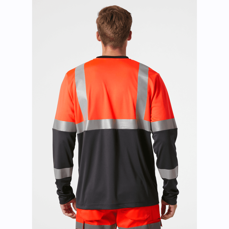 Helly Hansen 79255 Addvis Hi-Vis Longsleeve T-Shirt Top Class 1 - HI-VIS T-SHIRTS