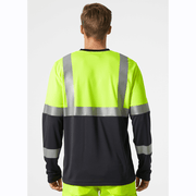 Helly Hansen 79255 Addvis Hi-Vis Longsleeve T-Shirt Top Class 1 - HI-VIS T-SHIRTS