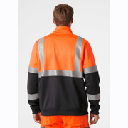 Helly Hansen 79257 Addvis Half Zip Two Tone Hi-Vis Sweatshirt Class 1 - HI-VIS SWEATSHIRTS & HOODIES