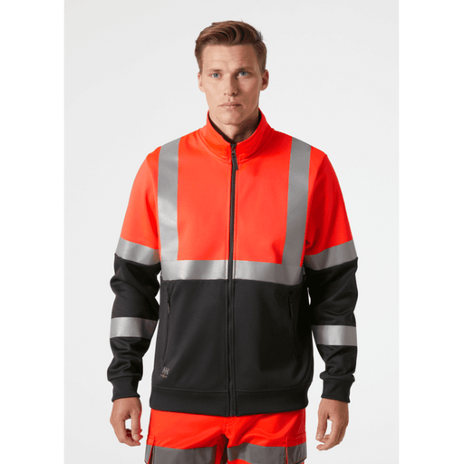 Helly Hansen 79258 Addvis Zip Sweatshirt Class 1 - HI-VIS SWEATSHIRTS & HOODIES