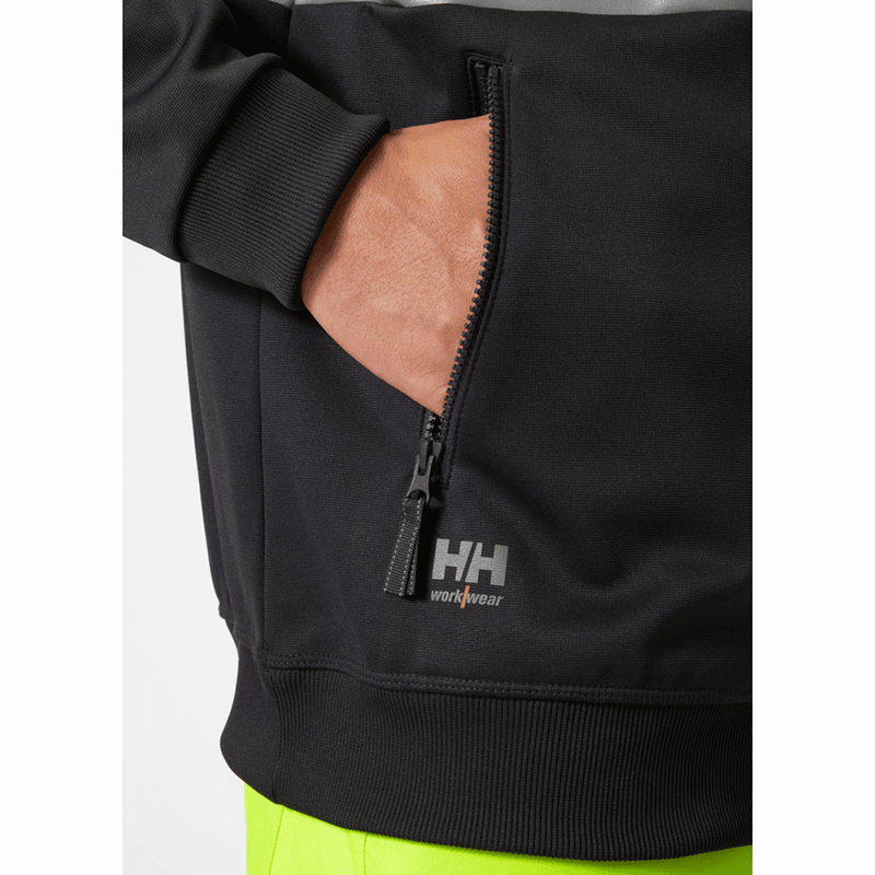 Helly Hansen 79259 Addvis Hi-Vis Zip Hoodie Sweatshirt - HI-VIS SWEATSHIRTS & HOODIES