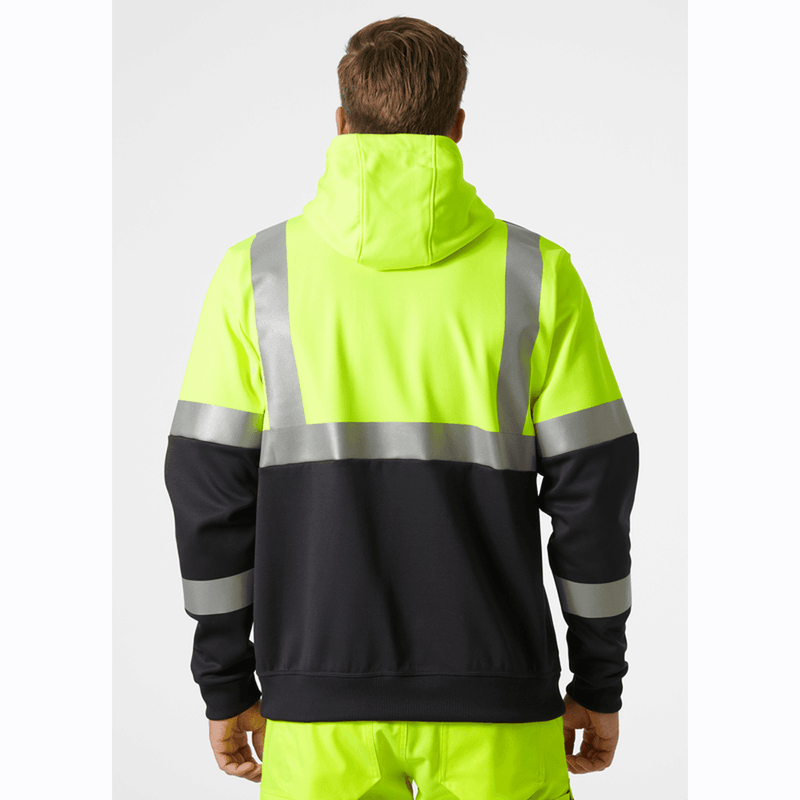 Helly Hansen 79259 Addvis Hi-Vis Zip Hoodie Sweatshirt - HI-VIS SWEATSHIRTS & HOODIES