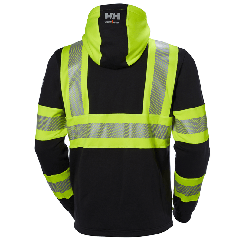 Helly Hansen 79273 ICU Full Zip Hi-Vis Hoodie - HI-VIS SWEATSHIRTS & HOODIES