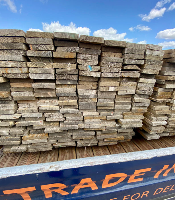 Bulk Buy Pack Of 50 x Heat Treated Larch Rustic Planks - 3m x 115mm x 20mm (4x1) 💥£195 Inc Vat💥 Perfect For DIY Wood Making sheds, decking, cladding, fencing, animal pens and so much more.