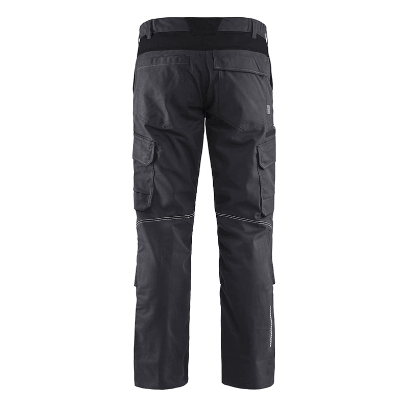Blaklader 1448 Industry Stretch Kneepad Trousers Mid Grey/Black - KNEE PAD TROUSERS