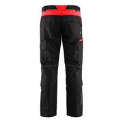 Blaklader 1448 Industry Stretch Kneepad Trousers Black/Red - KNEE PAD TROUSERS