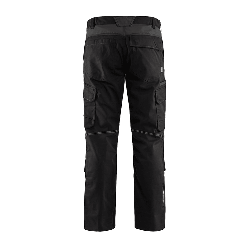 Blaklader 1448 Industry Stretch Kneepad Trousers Black/Dark Grey - KNEE PAD TROUSERS