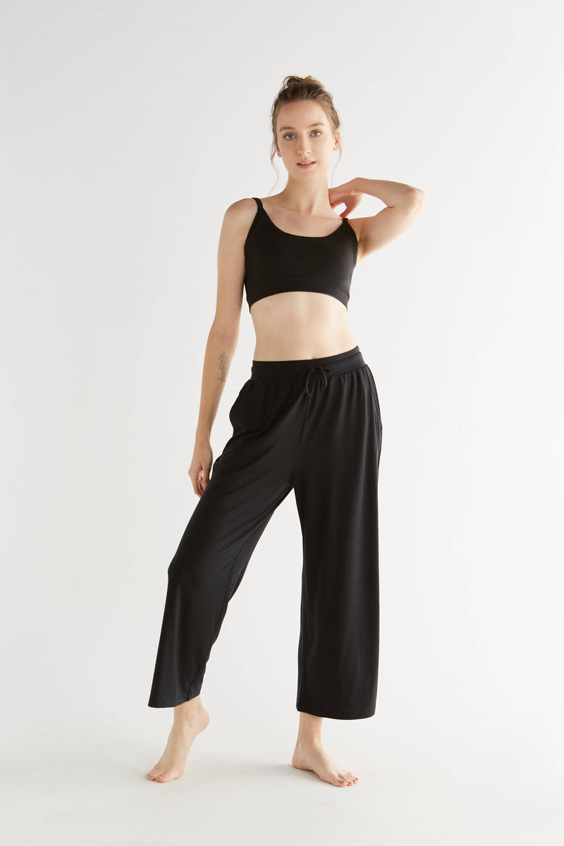 Tencel Wide Leg Trousers: Womens