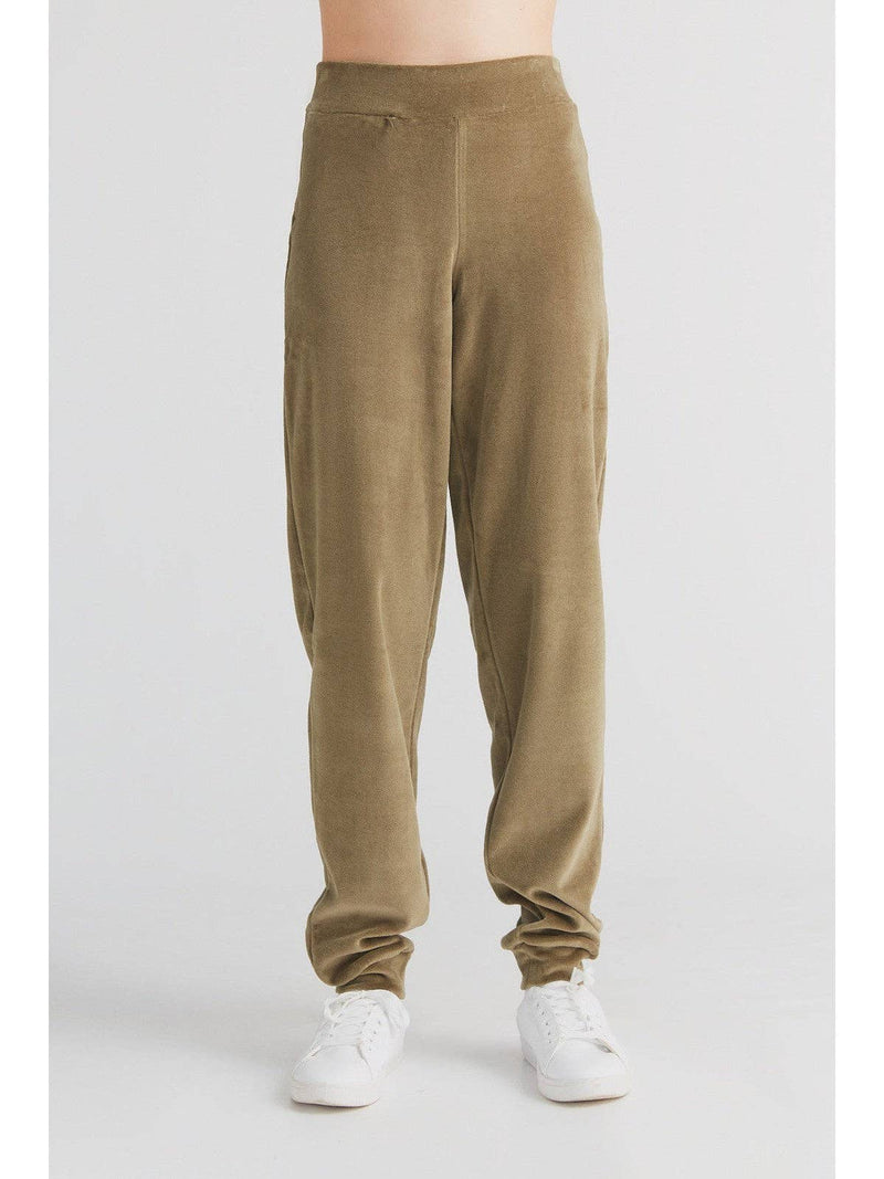Organic Soft Fleece Cuffed Sweatpants: Womens