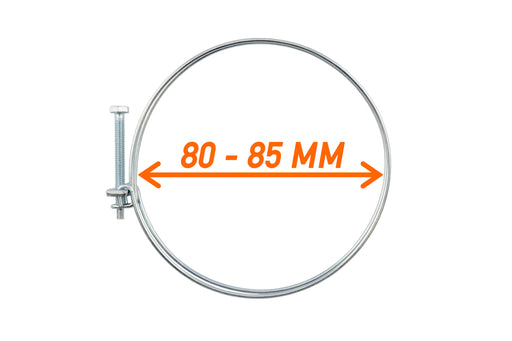 Double Wire Hose Clamp Galvanised 80mm-85mm - Home & Garden > Lawn & Garden > Watering & Irrigation > Garden Hose Fittings & Valves Tech Hose & Fittings