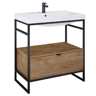 Indus Freestanding Vanity Frame with Basin and 1 Drawer - All Sizes - Bathrooms