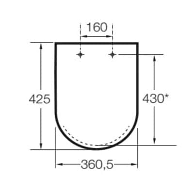 Senso Toilet Seat & Cover - White - Bathrooms