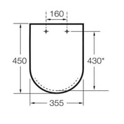 DAMA-N Soft Close Toilet Seat & Cover - White - Bathrooms