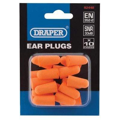 Ear Plugs (Pack of 10 Pairs) - Tools and Workwear