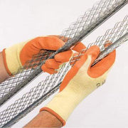 Orange Heavy Duty Latex Coated Work Gloves - Extra Large - Tools and Workwear