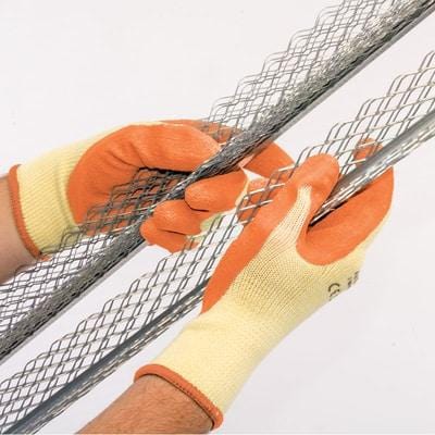 Orange Heavy Duty Latex Coated Work Gloves - Extra Large
