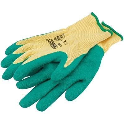 Green Heavy Duty Latex Coated Work Gloves - Large