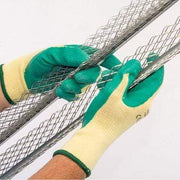 Green Heavy Duty Latex Coated Work Gloves - Large - Tools and Workwear