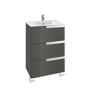 Victoria-N Unik 3 Drawer Bathroom Vanity Unit & 1000mm Basin - All Colours - Bathrooms