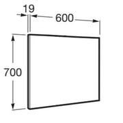Victoria-N Mirror - 600mm x 700mm - Bathrooms