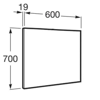 Victoria-N Mirror - 600mm x 700mm - Bathrooms