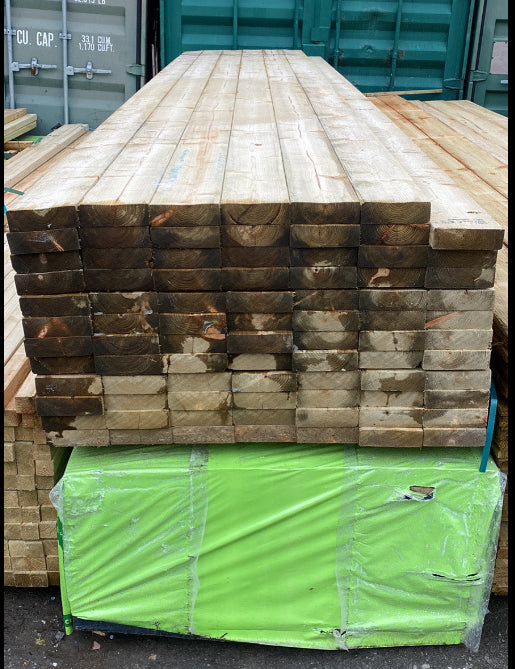 C24 Structural Grade Treated Timber 150 x 47 x 3.6m (6x2) - £13.50 Inc Vat