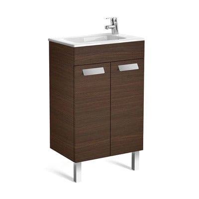 Debba Unik Compact Two Door Base Bathroom Unit & Basin Wenge - All Sizes - Bathrooms