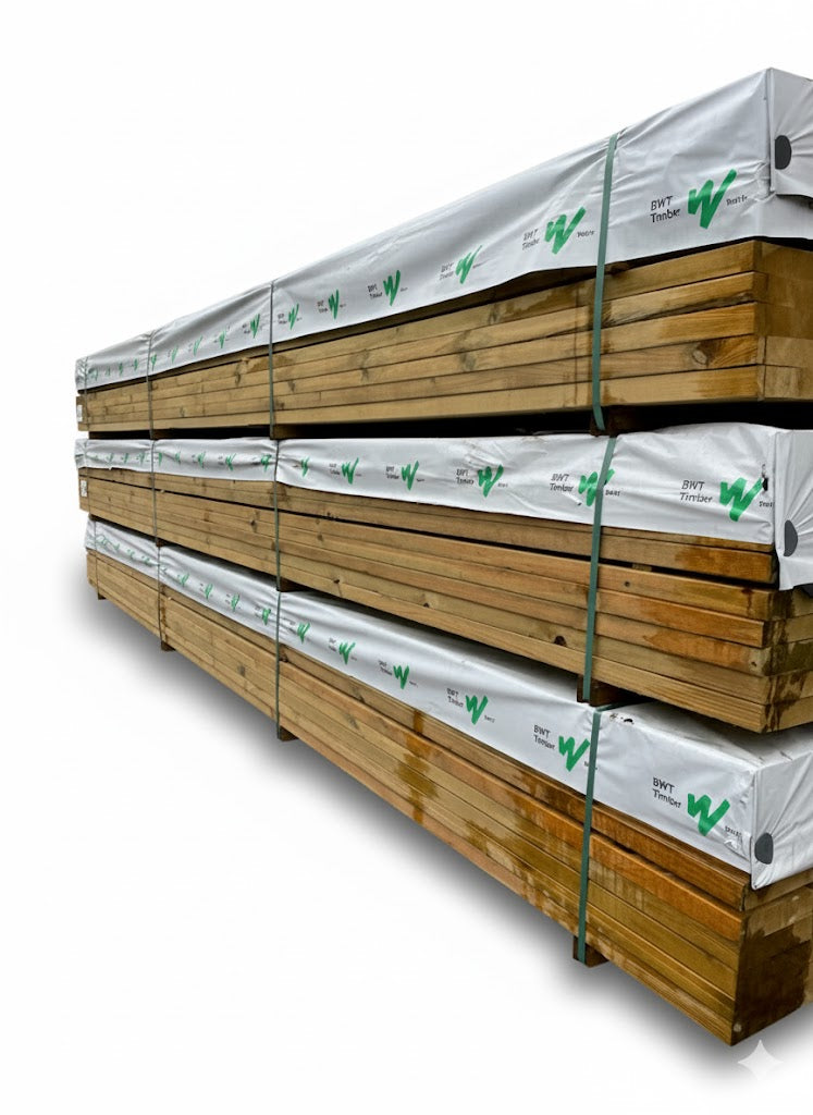 C24 Structural Grade Treated Timber 195 x 47 x 4800mm (8x2) - £22 Inc Vat - Hardware > Building Materials > Lumber & Sheet Stock > Softwood Lumber C24 Structural Grade Treated Timber