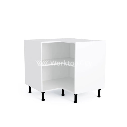 900mmx900mm L Shaped Kitchen Corner Base Cabinet White -