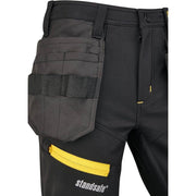 StandSafe WK009XT Xtreme Water Repellent Softshell Holster Pocket Work Trouser - Apparel & Accessories > Clothing > Uniforms > Contractor Pants & Coveralls KNEE PAD TROUSERS