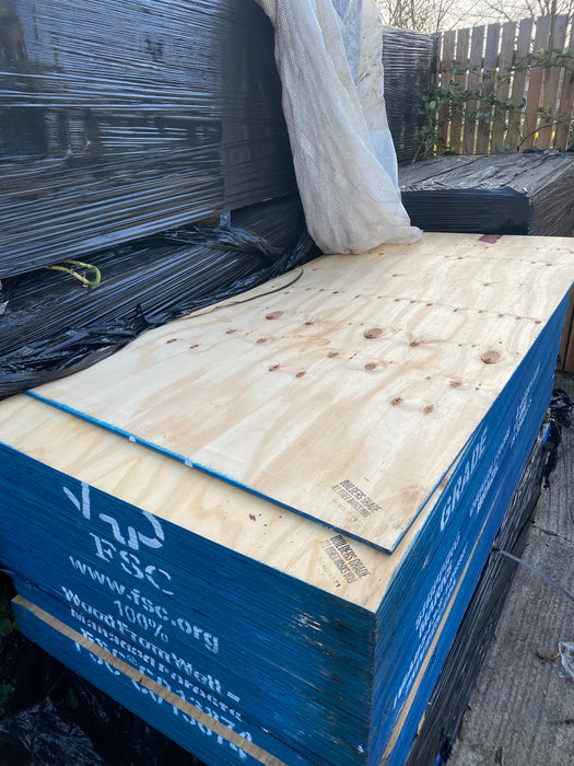 BULK BUY - 20 x Softwood Pine Shuttering Plywood 2440 x 1220 x 12mm (8x4 Sheet) Just £250 Inc Vat - New Slight Seconds Sold As Is Condition.