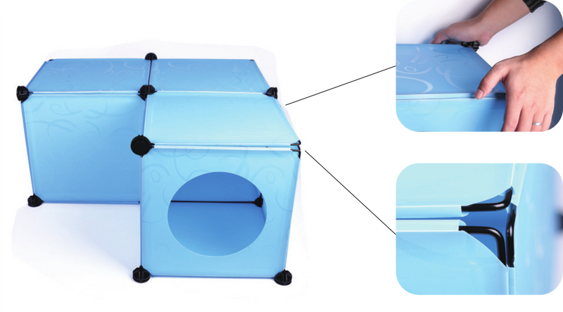 Kitty Cubby – Parts – Half-Snap White Ball - Animals & Pet Supplies > Pet Supplies > Cat Supplies PETS