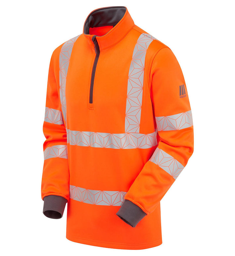 PULSAR RCT804 / RCT805 React GRS 1/4 Zip Hi-Vis Sweatshirt - Apparel & Accessories > Clothing > Activewear > Activewear Sweatshirts & Hoodies > Sweatshirts HI-VIS SWEATSHIRTS & HOODIES